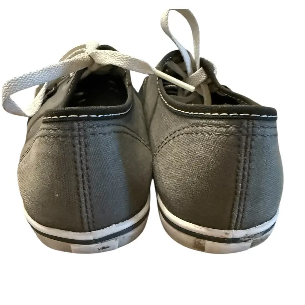 Vans Black & Gray Canvas Sneakers Women’s 6.5 / Men’s 5